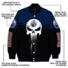 edmonton oilers punisher skull blue black white jacket new arrival jacketwow