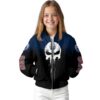 edmonton oilers punisher skull blue black white jacket top rated jacketwow
