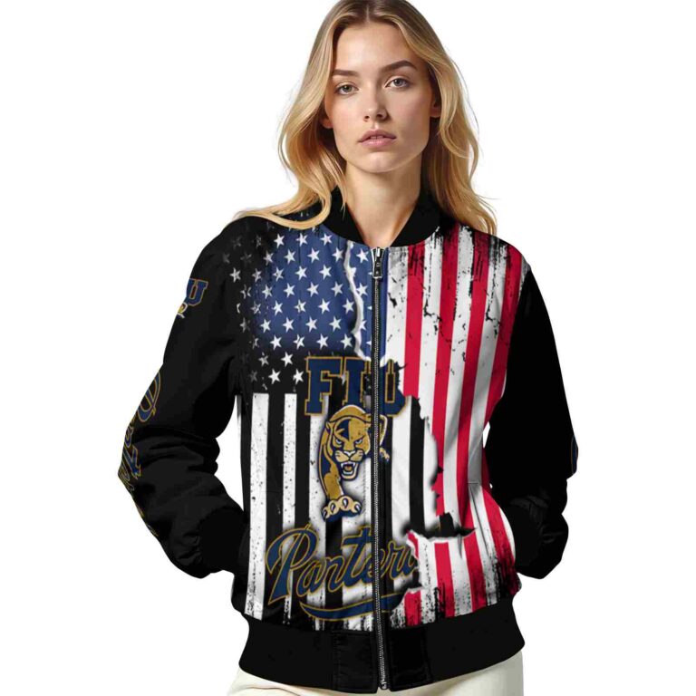 fiu panthers patriotic theme black jacket latest model jacketwow