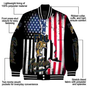 fiu panthers patriotic theme black jacket new arrival jacketwow