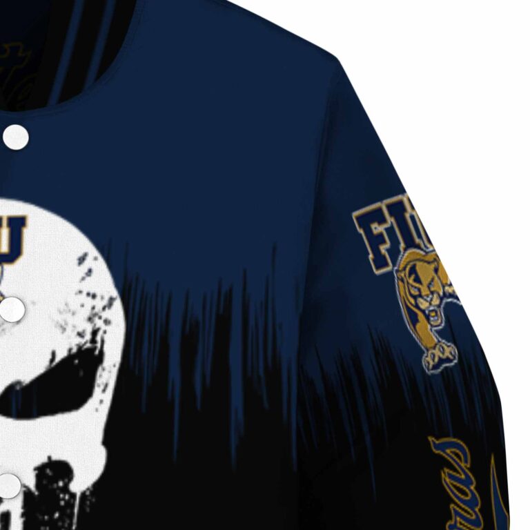 fiu panthers punisher skull blue black white jacket premium grade jacketwow