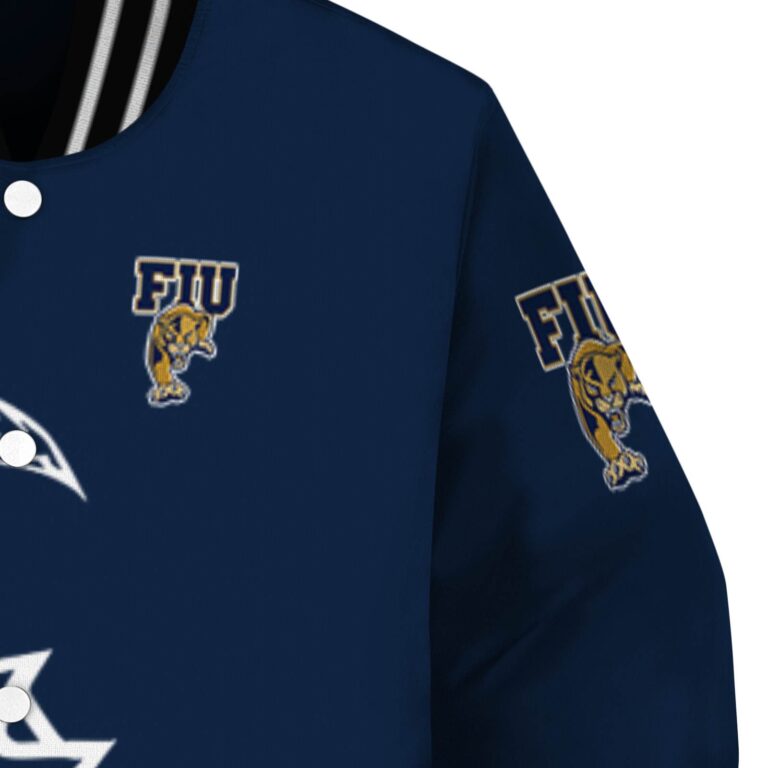 fiu panthers tribal art blue white black jacket premium grade jacketwow