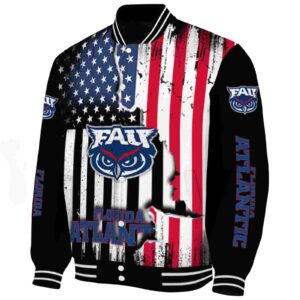 florida atlantic owls patriotic theme black jacket best selling jacketwow
