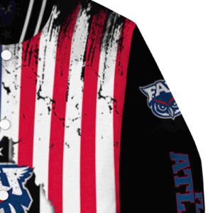 florida atlantic owls patriotic theme black jacket premium grade jacketwow