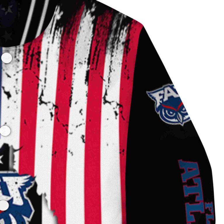 florida atlantic owls patriotic theme black jacket premium grade jacketwow