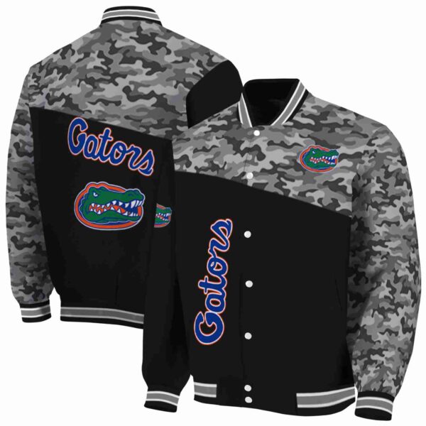 florida gators camo patchwork black jacket fashion forward jacketwow