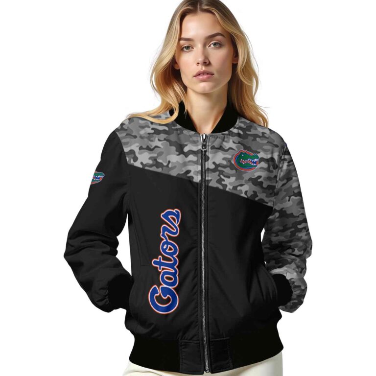 florida gators camo patchwork black jacket latest model jacketwow