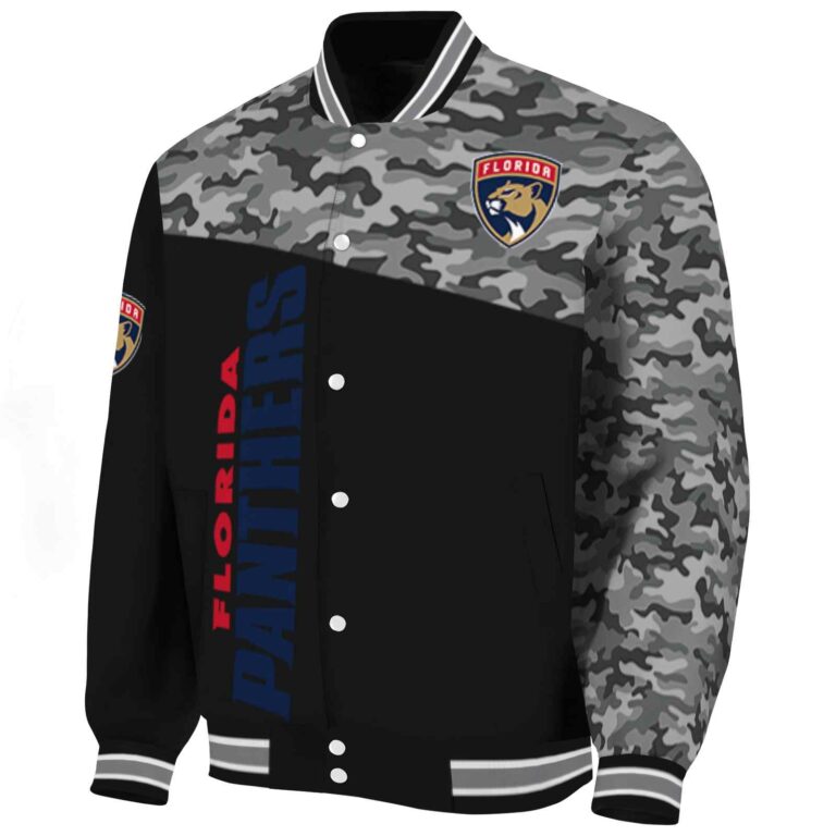 florida panthers camo patchwork black jacket best selling jacketwow