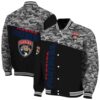 florida panthers camo patchwork black jacket fashion forward jacketwow