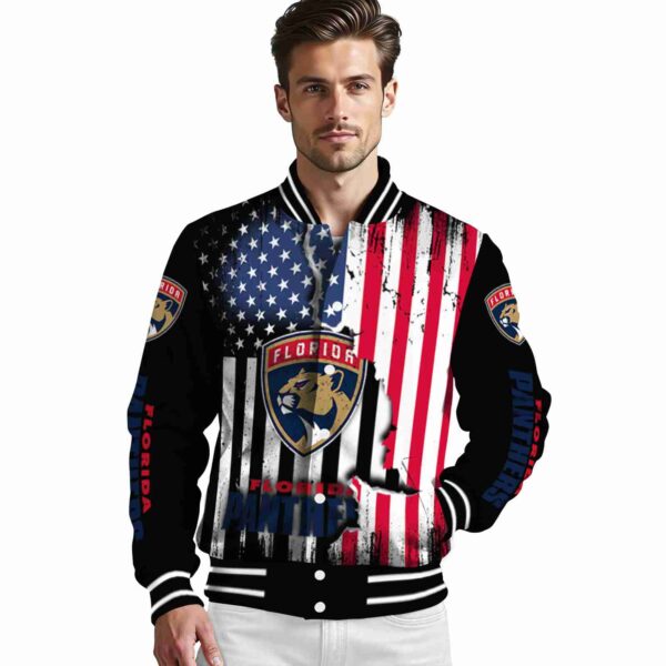 florida panthers patriotic theme black jacket high quality jacketwow