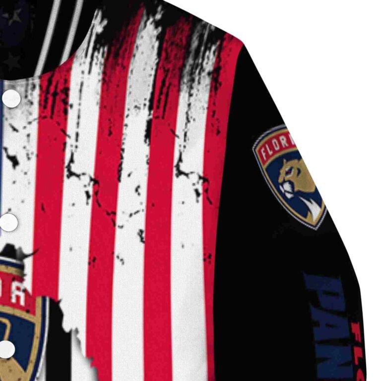 florida panthers patriotic theme black jacket premium grade jacketwow