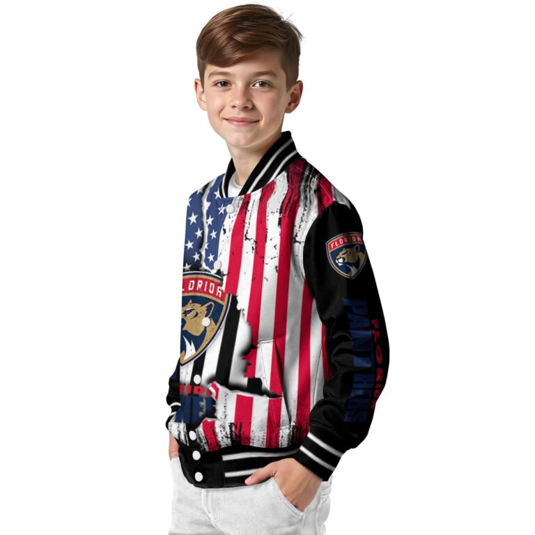florida panthers patriotic theme black jacket trendy jacketwow