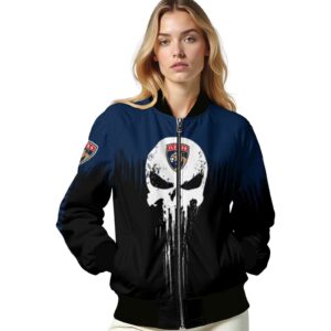florida panthers punisher skull red black white jacket latest model jacketwow