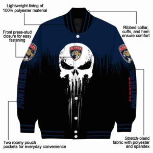 florida panthers punisher skull red black white jacket new arrival jacketwow