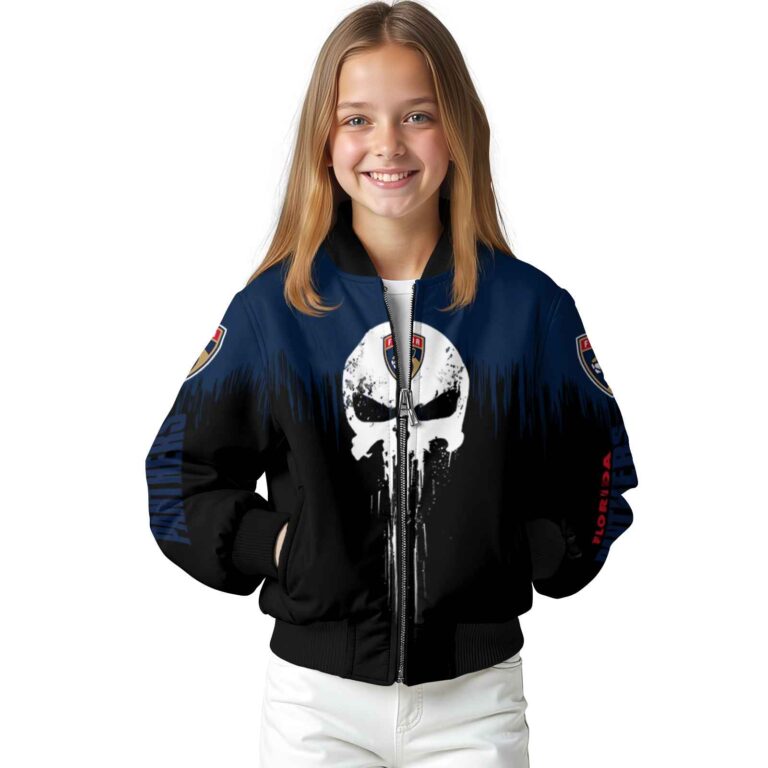 florida panthers punisher skull red black white jacket top rated jacketwow
