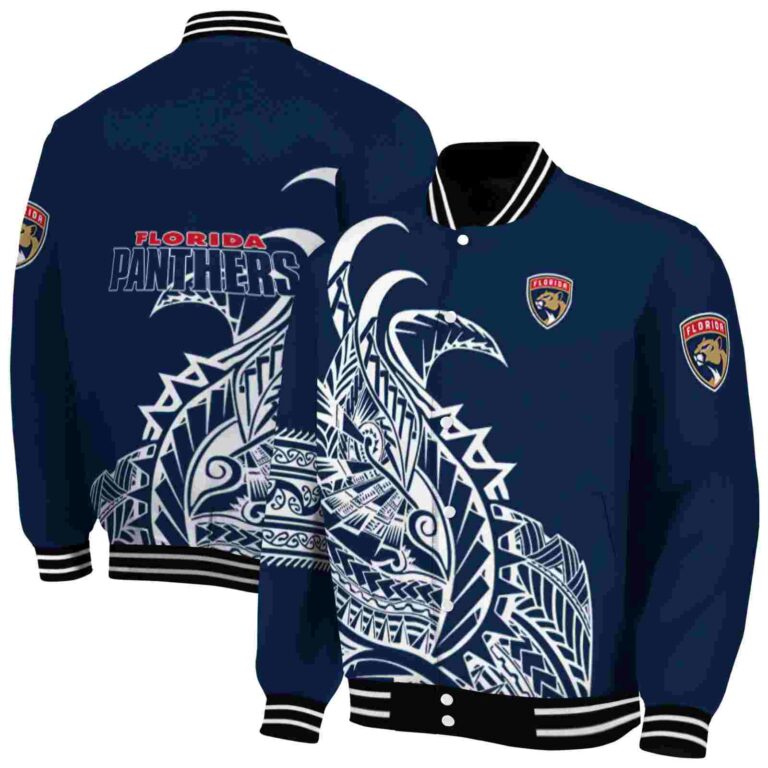 florida panthers tribal art red white black jacket fashion forward jacketwow