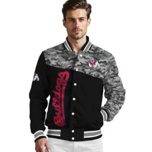 fresno state bulldogs camo patchwork black jacket high quality jacketwow