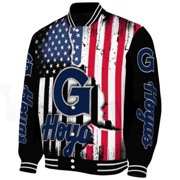 georgetown hoyas patriotic theme black jacket best selling jacketwow