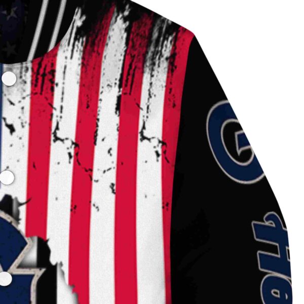 georgetown hoyas patriotic theme black jacket premium grade jacketwow