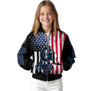 georgetown hoyas patriotic theme black jacket top rated jacketwow