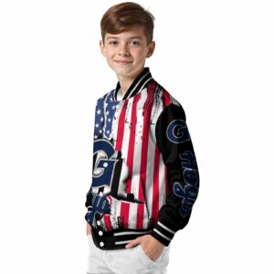 georgetown hoyas patriotic theme black jacket trendy jacketwow