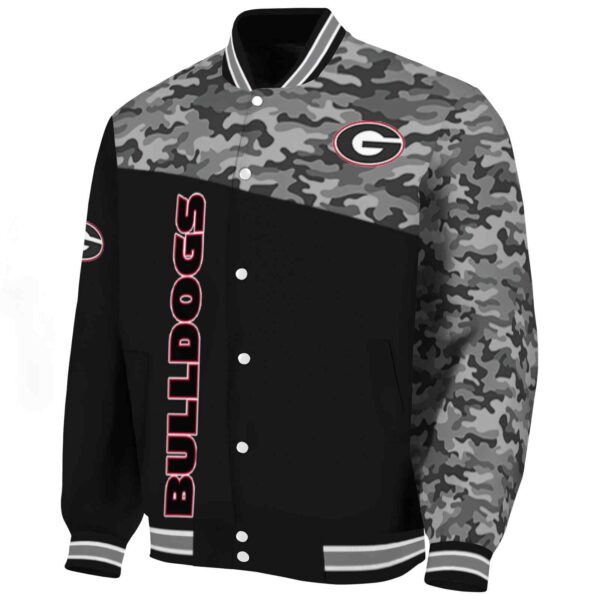 georgia bulldogs camo patchwork black jacket best selling jacketwow