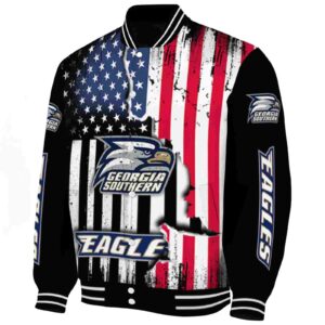 georgia southern eagles patriotic theme black jacket best selling jacketwow