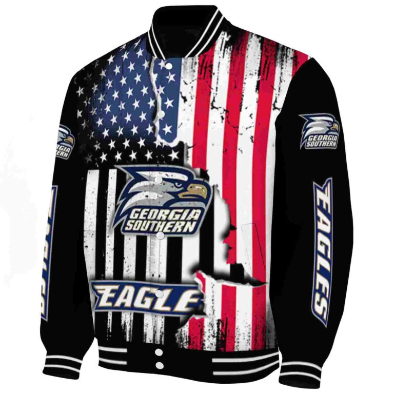 georgia southern eagles patriotic theme black jacket best selling jacketwow