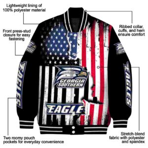 georgia southern eagles patriotic theme black jacket new arrival jacketwow