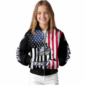 georgia southern eagles patriotic theme black jacket top rated jacketwow