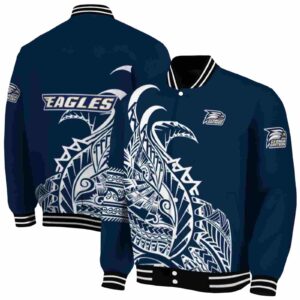 georgia southern eagles tribal art blue white black jacket fashion forward jacketwow