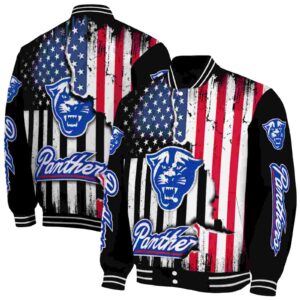 georgia state panthers patriotic theme black jacket fashion forward jacketwow