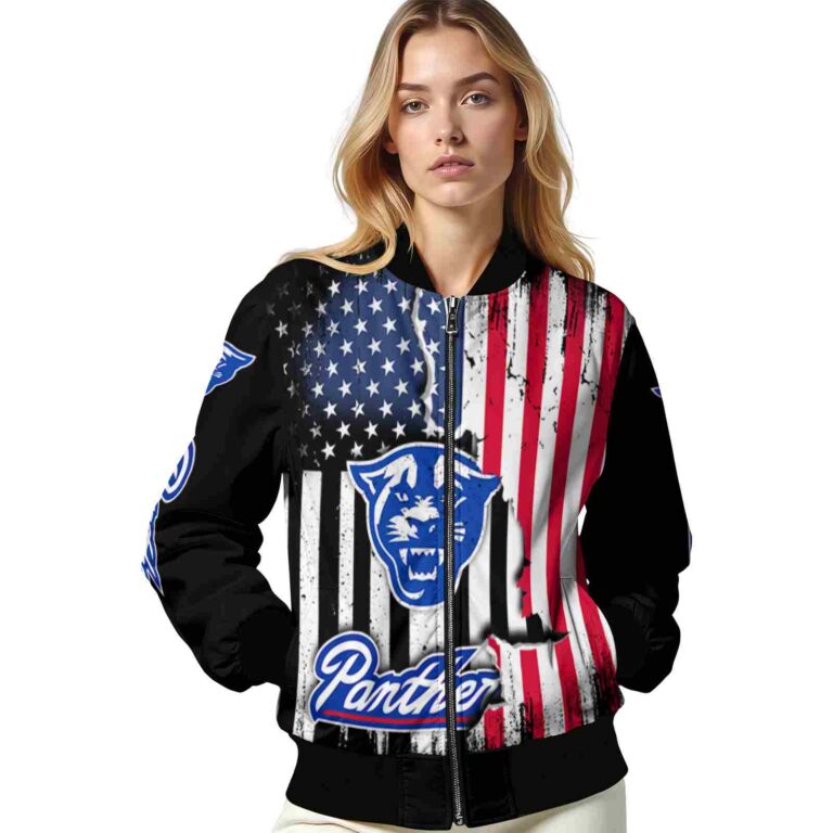 georgia state panthers patriotic theme black jacket latest model jacketwow