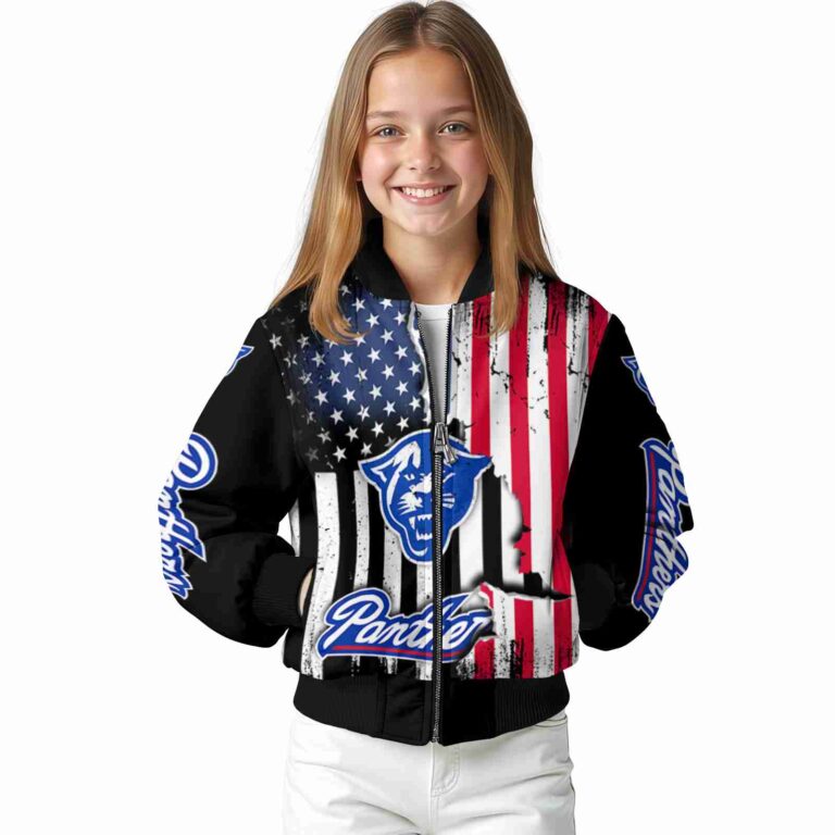 georgia state panthers patriotic theme black jacket top rated jacketwow