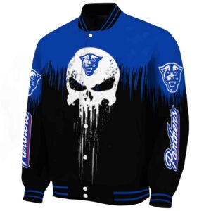 georgia state panthers punisher skull blue black white jacket best selling jacketwow