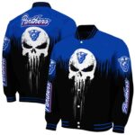 georgia state panthers punisher skull blue black white jacket best selling jacketwow