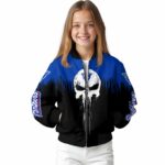 georgia state panthers punisher skull blue black white jacket best selling jacketwow
