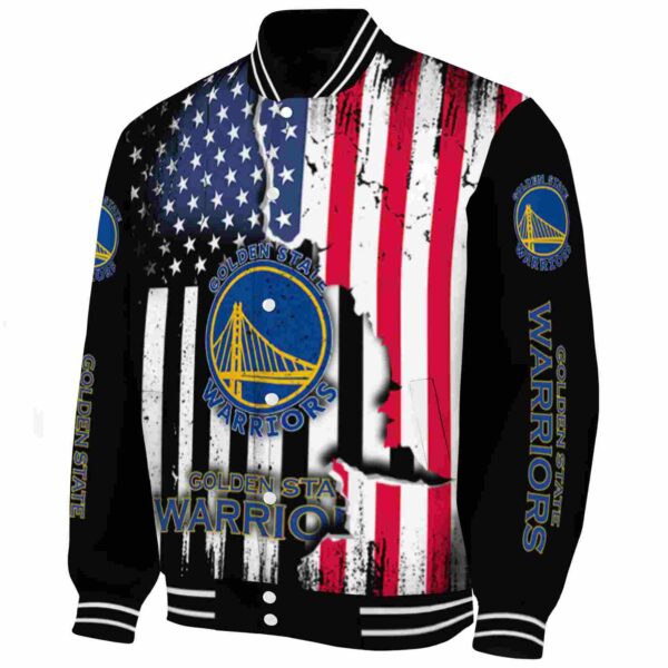 golden state warriors patriotic theme black jacket best selling jacketwow