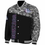 gonzaga bulldogs camo patchwork black jacket best selling jacketwow
