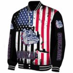 gonzaga bulldogs patriotic theme black jacket best selling jacketwow