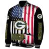 green bay packers patriotic theme black jacket best selling jacketwow