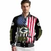 green bay packers patriotic theme black jacket high quality jacketwow