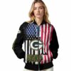 green bay packers patriotic theme black jacket latest model jacketwow