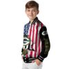 green bay packers patriotic theme black jacket trendy jacketwow
