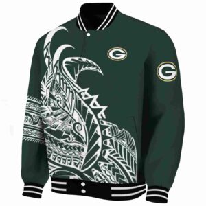 green bay packers tribal art green white black jacket best selling jacketwow
