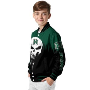 hawaii rainbow warriors punisher skull green black white jacket trendy jacketwow