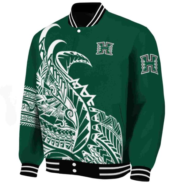 hawaii rainbow warriors tribal art green white black jacket best selling jacketwow