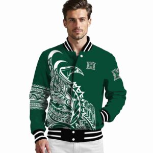 hawaii rainbow warriors tribal art green white black jacket high quality jacketwow