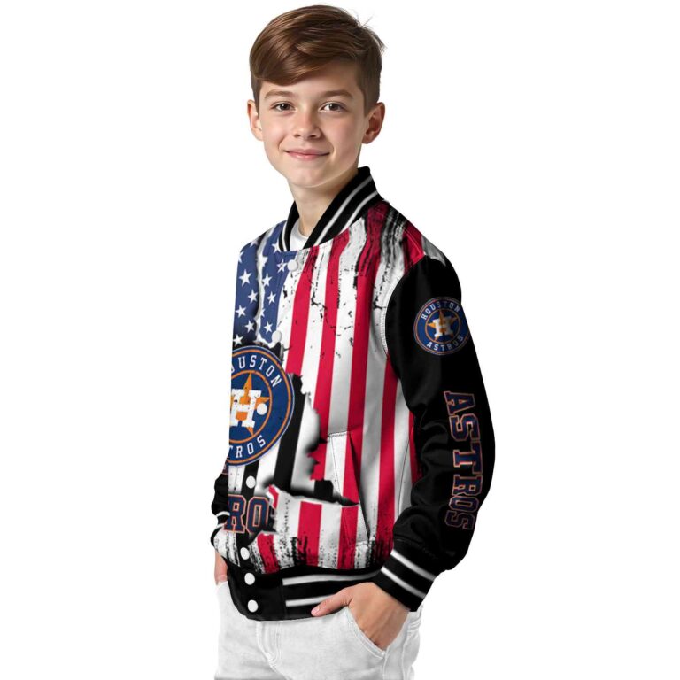 houston astros patriotic theme black jacket trendy jacketwow
