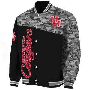 houston cougars camo patchwork black jacket best selling jacketwow